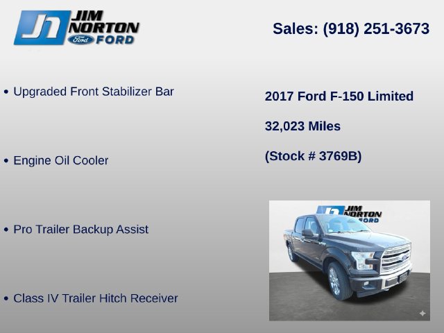 Used 2017 Ford F150 Limited w/ Trailer Tow Package AWD/4WD image 13