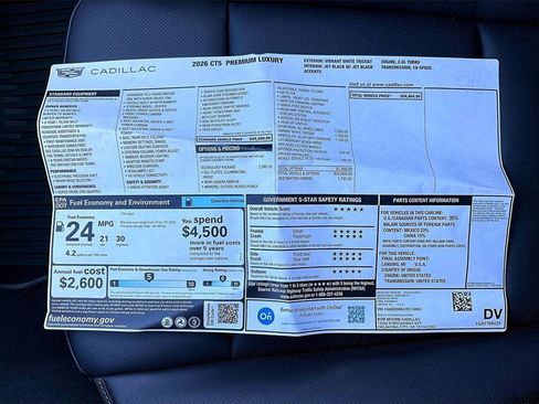 New 2026 Cadillac CT5 Premium Luxury w/ Technology Package image 14