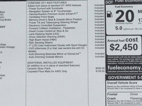 Used 2021 Kia Stinger GT1 image 54