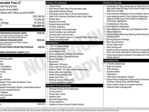 Used 2025 Chevrolet Trax LT w/ Driver Confidence Package FWD image 28