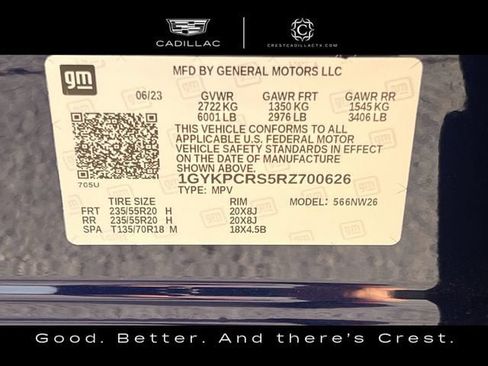 Certified 2024 Cadillac XT6 Premium Luxury w/ Technology Package FWD image 33