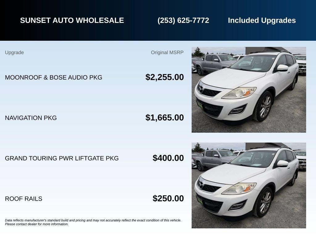 Used 2011 MAZDA CX-9 Grand Touring w/ Moonroof & Bose Audio Pkg AWD/4WD image 5