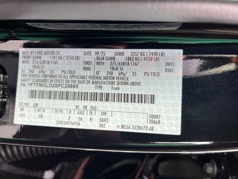 New 2025 Ford F150 XLT w/ Equipment Group 302A MID AWD/4WD image 29