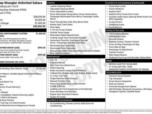 Used 2018 Jeep Wrangler Unlimited Sahara image 37