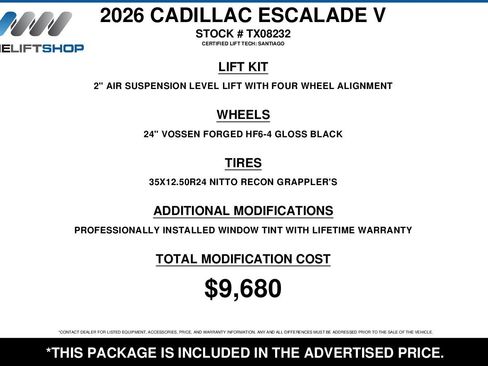 Used 2026 Cadillac Escalade V AWD/4WD image 2