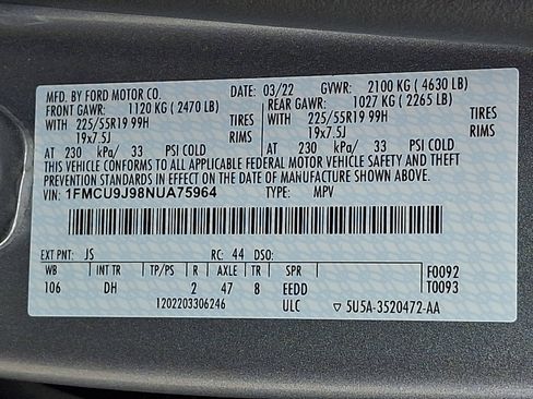 Used 2022 Ford Escape Titanium w/ Titanium Elite Package image 27