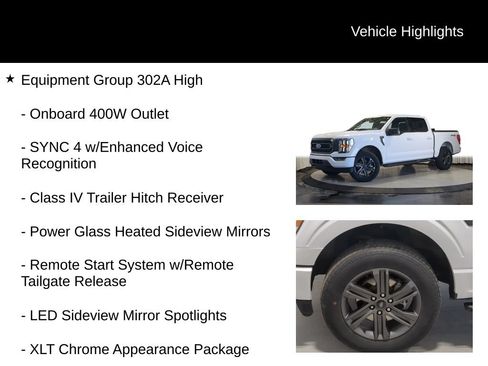 Used 2023 Ford F150 XLT w/ Equipment Group 302A High AWD/4WD image 7