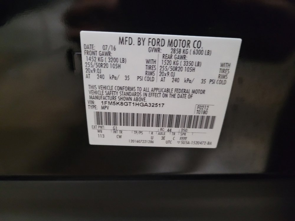 Used 2017 Ford Explorer Sport w/ Equipment Group 401A AWD/4WD image 33