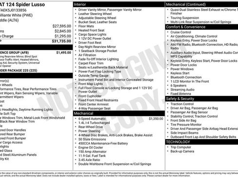 Used 2018 FIAT 124 Spider Lusso w/ Convenience Group image 7