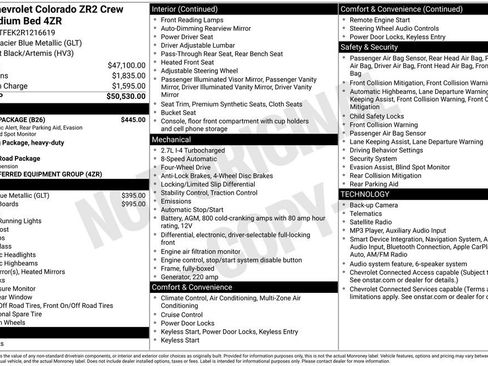 Used 2024 Chevrolet Colorado ZR2 w/ Safety Package AWD/4WD image 5