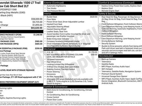 Used 2023 Chevrolet Silverado 1500 LT Trail Boss w/ Convenience Package II AWD/4WD image 44