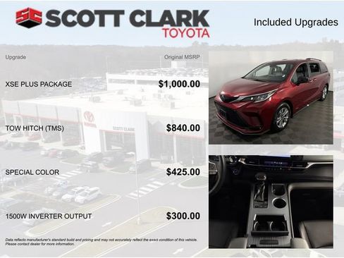 Used 2021 Toyota Sienna XSE w/ XSE Plus Package AWD/4WD image 8