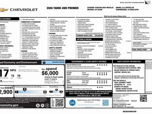 New 2026 Chevrolet Tahoe Premier image 4