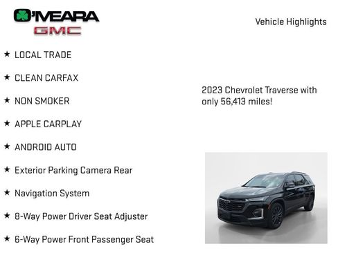 Used 2023 Chevrolet Traverse RS w/ LPO, Floor Liner Package AWD/4WD image 7