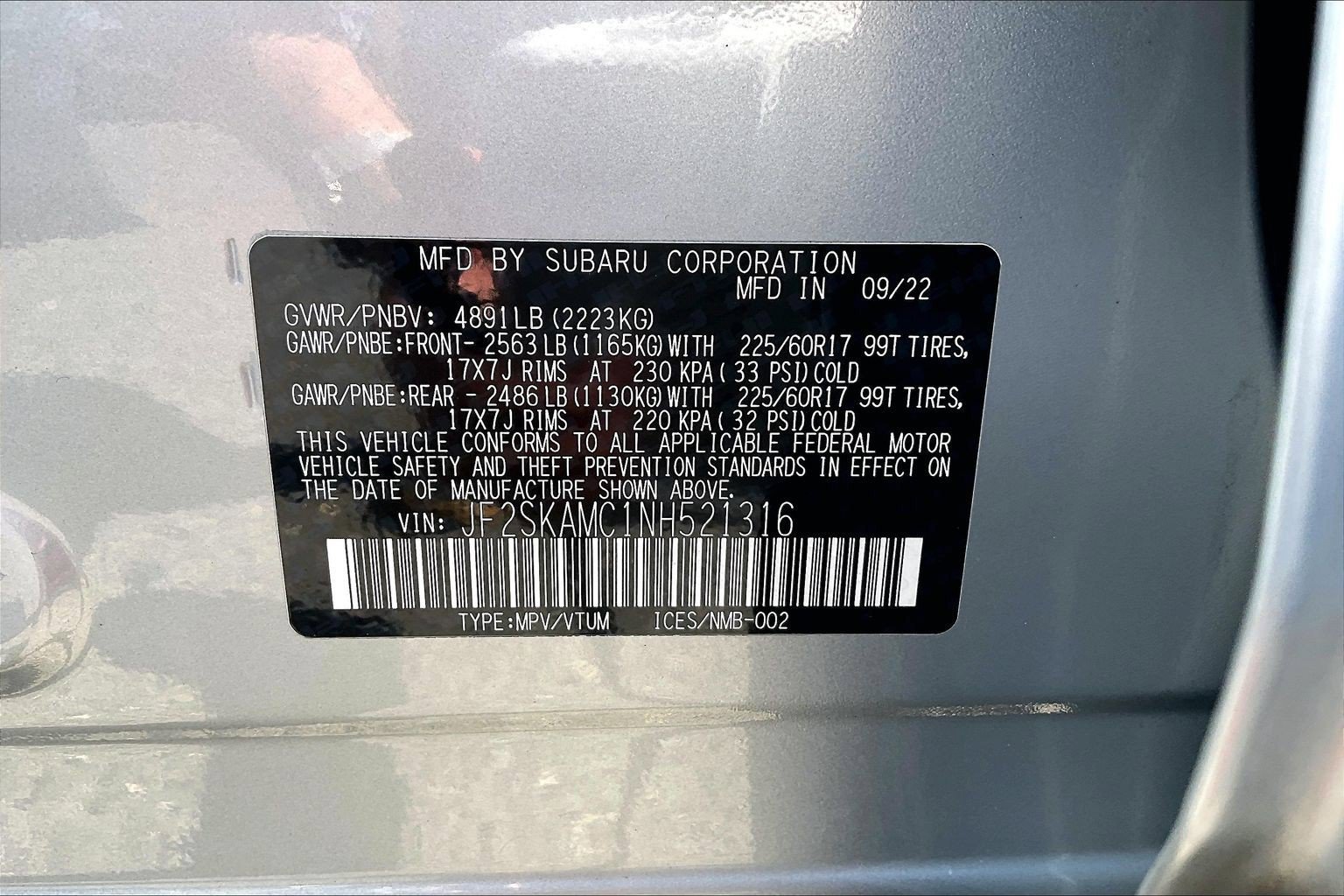 Certified 2022 Subaru Forester Wilderness AWD/4WD image 32