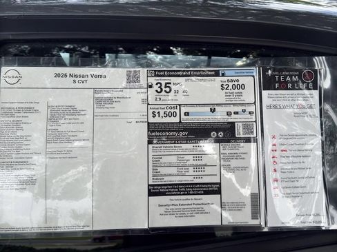 New 2025 Nissan Versa S image 12