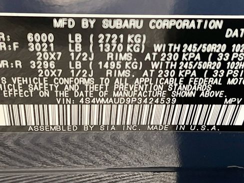 Used 2023 Subaru Ascent Limited w/ Technology Package AWD/4WD image 28