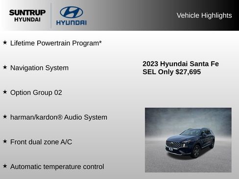 Used 2023 Hyundai Santa Fe SEL w/ Premium Package AWD/4WD image 8