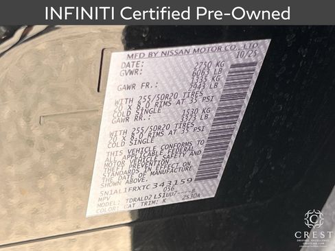 Certified 2026 INFINITI QX60 Luxe w/ Family Package FWD image 34
