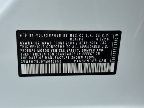New 2026 Volkswagen Jetta Sport FWD image 24
