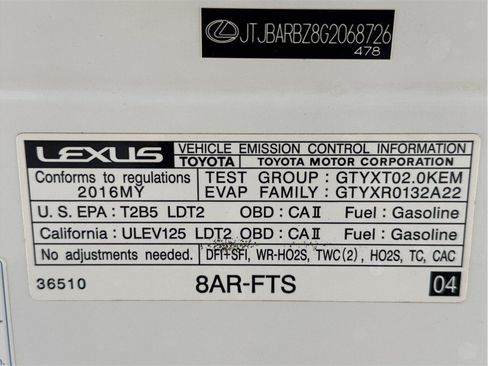 Used 2016 Lexus NX 200t AWD w/ Premium Package image 28
