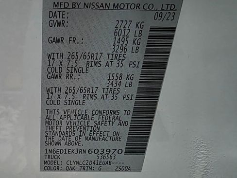 Used 2024 Nissan Frontier SV w/ SV Convenience Package AWD/4WD image 39