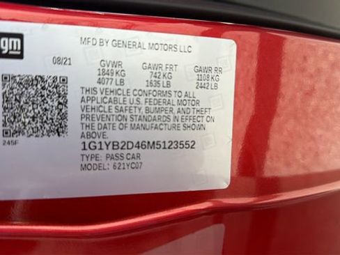 Used 2021 Chevrolet Corvette Stingray Preferred Cpe w/ Z51 Performance Package RWD image 26