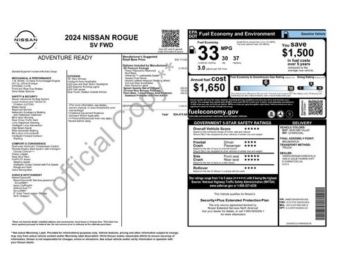 Used 2024 Nissan Rogue SV w/ SV Premium Package FWD image 36