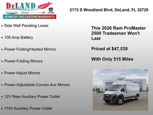 New 2026 RAM ProMaster 2500 w/ Convenience Group FWD image 18