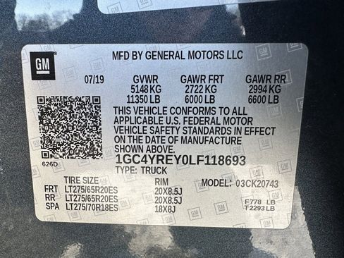 Used 2020 Chevrolet Silverado 2500 High Country w/ Z71 Off-Road Package image 29