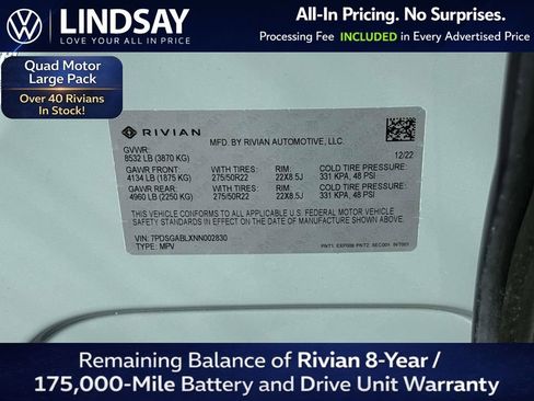 Used 2022 Rivian R1S Launch Edition AWD/4WD image 28