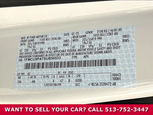 Used 2025 Ford Escape ST-Line Elite w/ Premium Technology Package AWD/4WD image 19