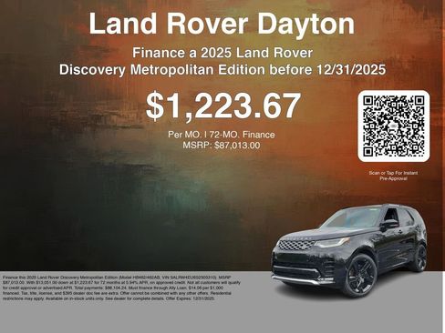 New 2025 Land Rover Discovery Metropolitan Edition AWD/4WD image 7