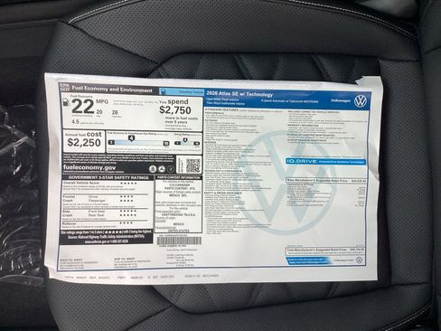 New 2026 Volkswagen Atlas SE AWD/4WD image 33
