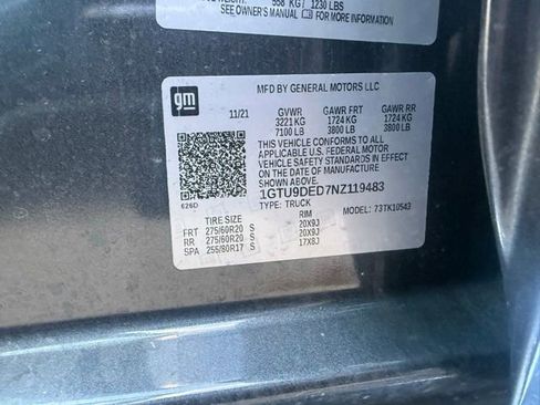 Used 2022 GMC Sierra 1500 SLT AWD/4WD image 7