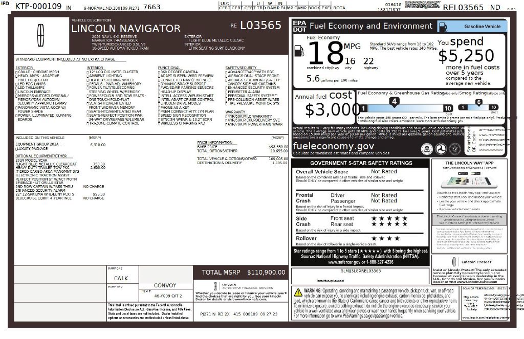 Used 2024 Lincoln Navigator L Reserve AWD/4WD image 46