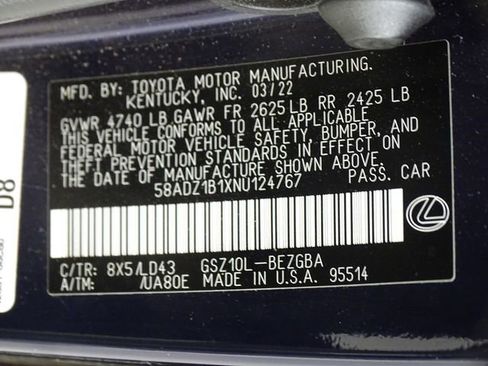 Used 2022 Lexus ES 350 w/ Premium Package image 22