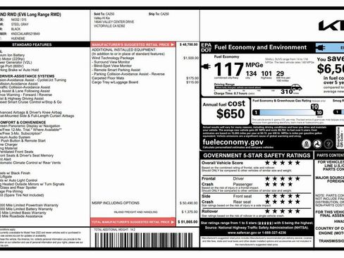 Used 2024 Kia EV6 Wind w/ Wind Technology Package image 4