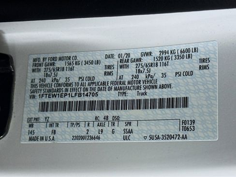 Used 2020 Ford F150 XLT w/ Equipment Group 302A Luxury image 39