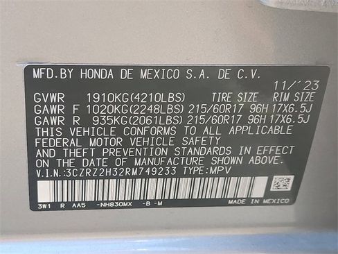 Certified 2024 Honda HR-V LX image 21