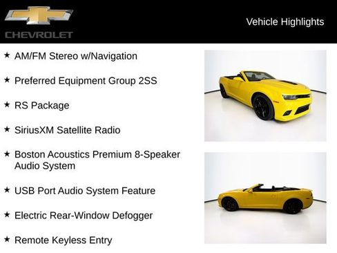 Used 2015 Chevrolet Camaro SS w/ RS Package image 5