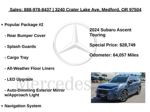 Used 2024 Subaru Ascent Touring w/ Popular Package #2 AWD/4WD image 6