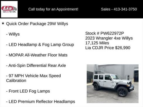 Certified 2023 Jeep Wrangler Unlimited w/ Cold Weather Group AWD/4WD image 6