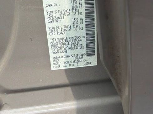 Used 2021 Nissan Titan PRO-4X w/ Pro-4x Utility Package AWD/4WD image 15
