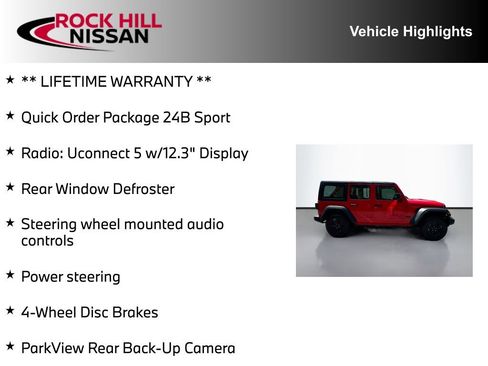 Used 2024 Jeep Wrangler Unlimited Sport AWD/4WD image 5