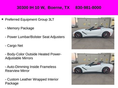 Used 2016 Chevrolet Corvette Stingray Convertible w/ 3LT Preferred Equipment Group image 10