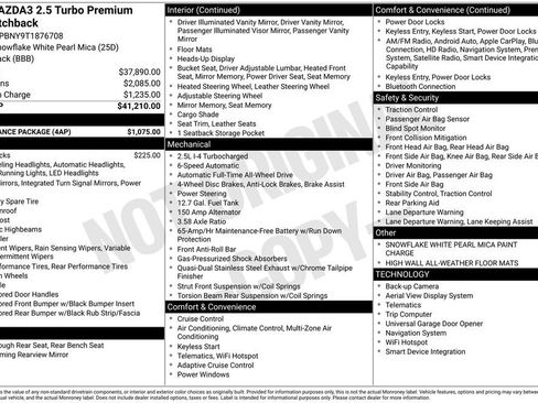 New 2026 MAZDA MAZDA3 Hatchback w/ Appearance Package AWD/4WD image 7