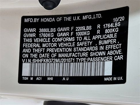 Certified 2021 Honda Civic Type R image 31