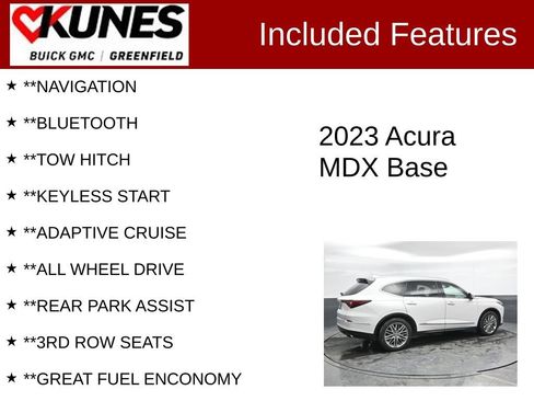 Used 2023 Acura MDX SH-AWD w/ Advance Package image 3