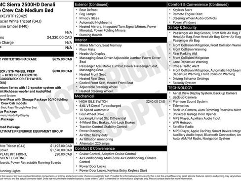 Used 2026 GMC Sierra 2500 Denali Ultimate w/ LPO, GMC Protection Package AWD/4WD image 29